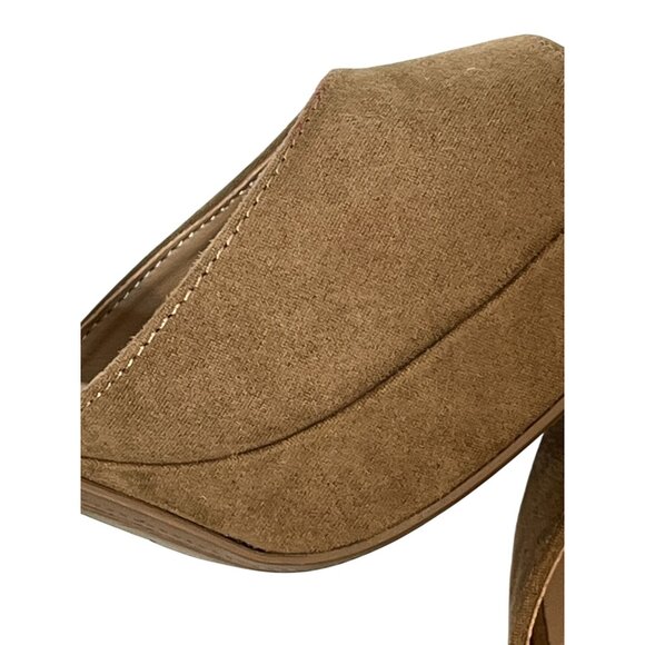 Sun + Stone Faux Suede Platform High Heel Sandals Women’s 9.5 Tan - Picture 14 of 15